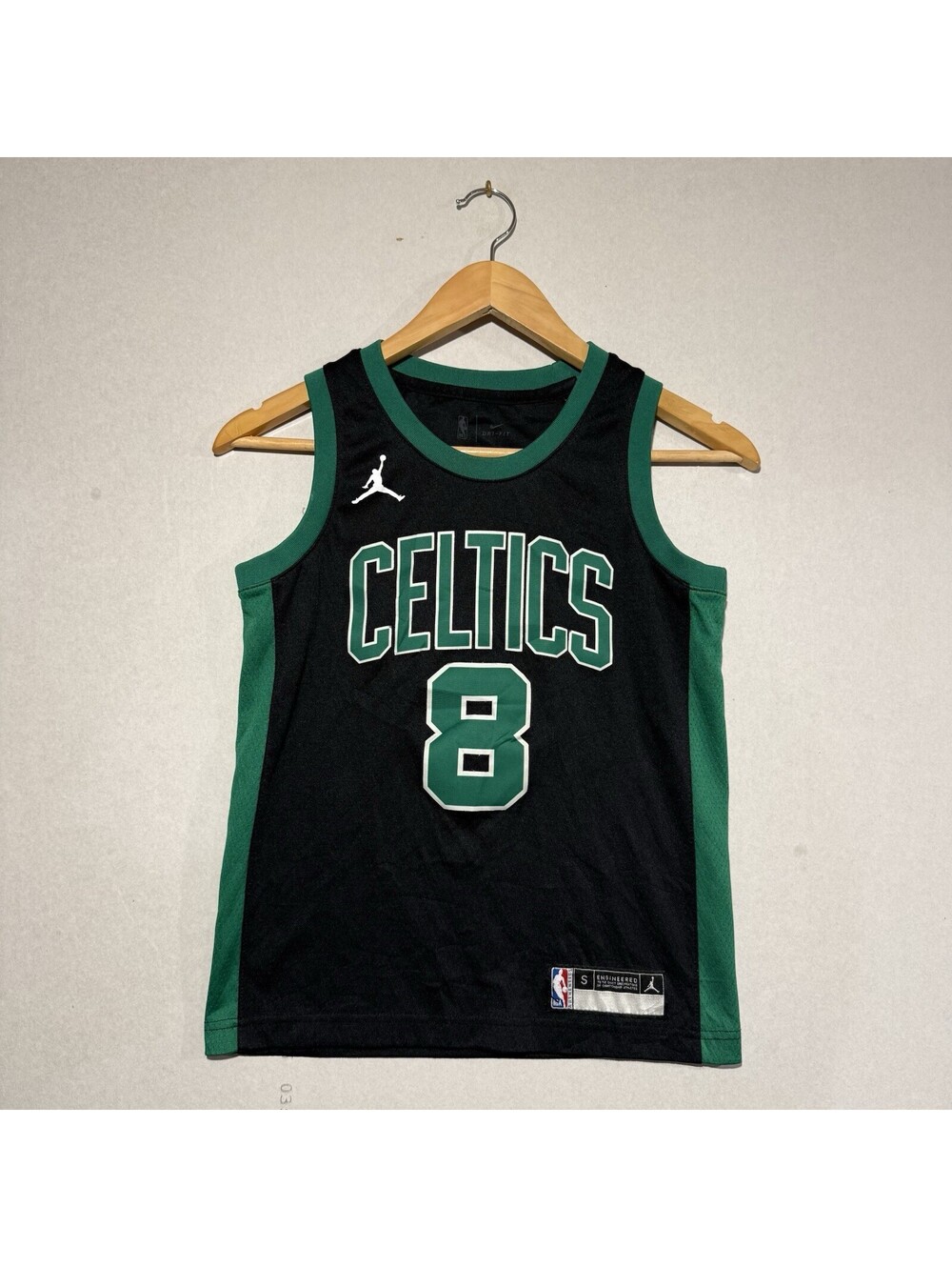 Boston Celtics Jordan Statement Jersey #8 Kemba Walker Youth Small YS Black